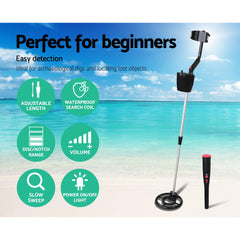 Metal Detector Pinpointer Deep Sensitive Searching Gold Digger Hunter Digger 180MM Tristar Online