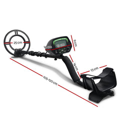 LCD Screen Metal Detector with Headphones - Black Tristar Online