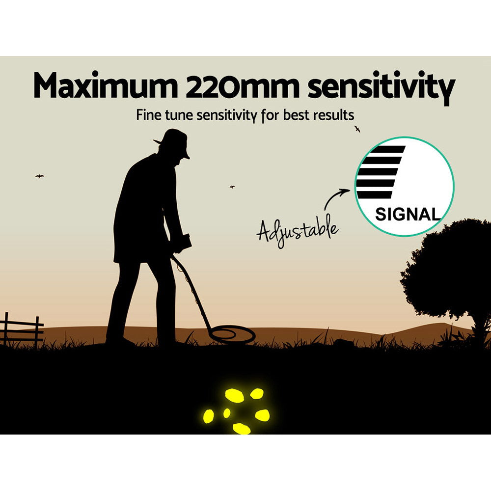 Deep Sensitive Metal Detector Searching Gold Digger Treasure Hunter LCD Shovel Sand Scoop Tristar Online