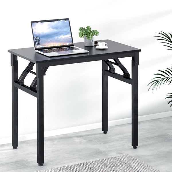 Artiss Computer Desk Laptop Table Bookshelf Desk Storage Rack Office Study Black Tristar Online