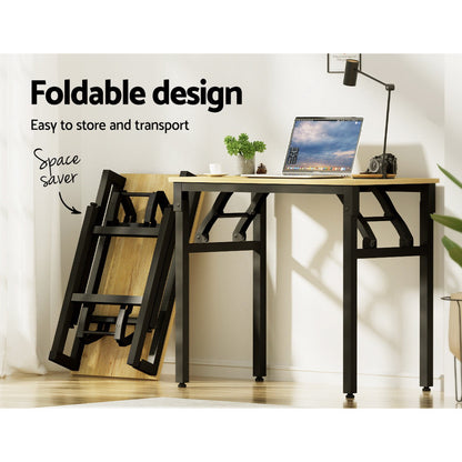 Artiss Computer Desk Laptop Table Bookshelf Desk Storage Rack Office Study Oak Tristar Online