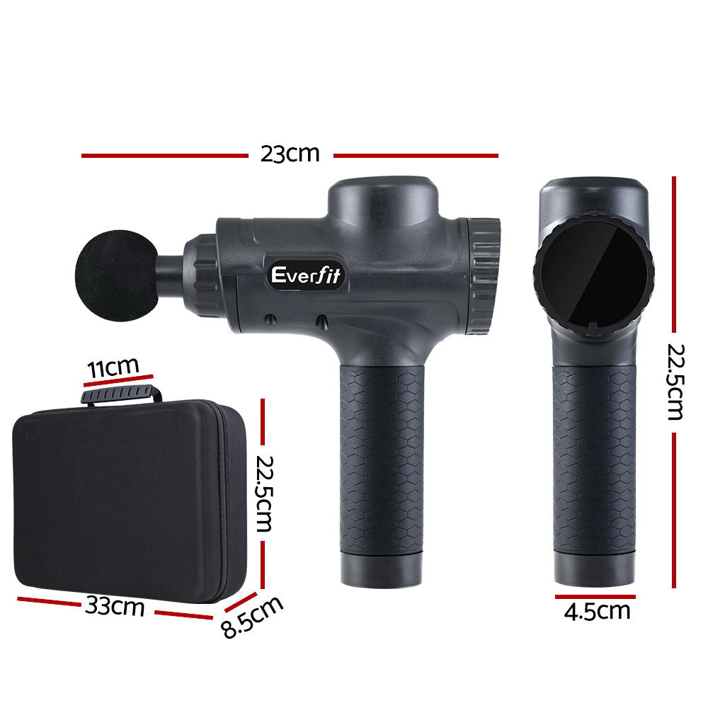 Everfit Massage Gun 30 Speed 6 Heads Vibration Muscle Massager Chargea Tristar Online Everfit Massage Gun 30 Speed 6 Heads Vibration Muscle Massager Chargea Tristar Online