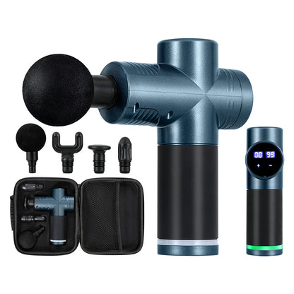 Everfit 30 Speed Massage Gun 4 Heads Vibration Muscle Massager Chargeable Blue Tristar Online