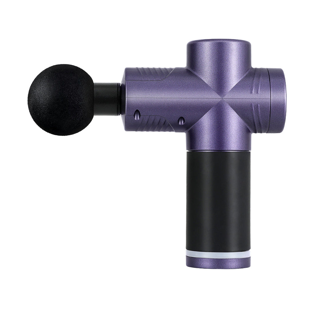 Everfit 30 Speed Massage Gun 4 Heads Vibration Muscle Massager Chargeable Purple Tristar Online