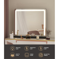 Embellir Makeup Mirror With Light Hollywood Vanity LED Tabletop Mirrors 50X60CM Tristar Online