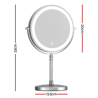 Embellir Makeup Mirror LED Light Cosmetic Round 360° Rotation 10X Magnifying Tristar Online