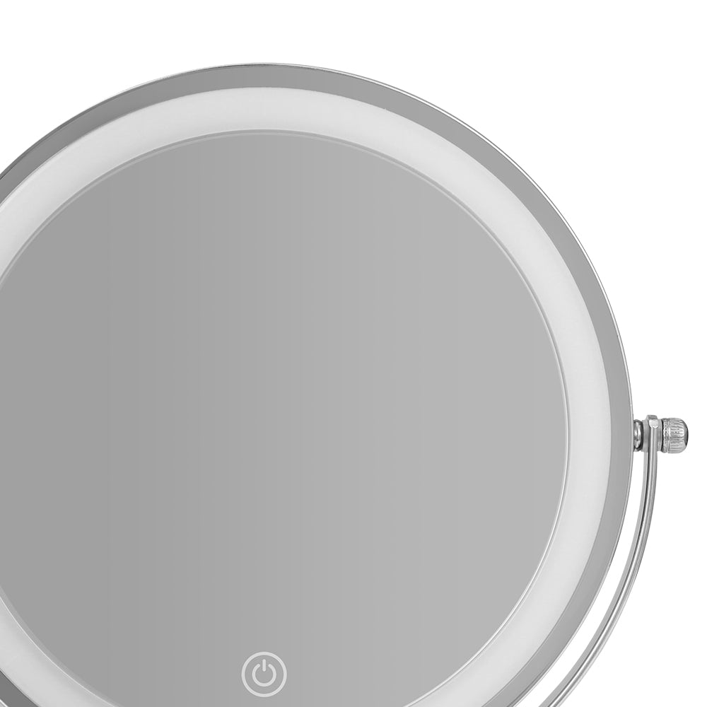 Embellir Makeup Mirror LED Light Cosmetic Round 360° Rotation 10X Magnifying Tristar Online