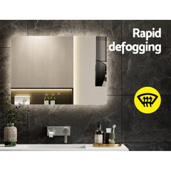 Embellir Wall Mirror 70X50cm with LED Light Bathroom Home Decor Round Rectangle Tristar Online