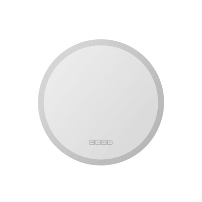Embellir Bluetooth LED Wall Mirror With Light 50CM Bathroom Decor Round Mirrors Tristar Online