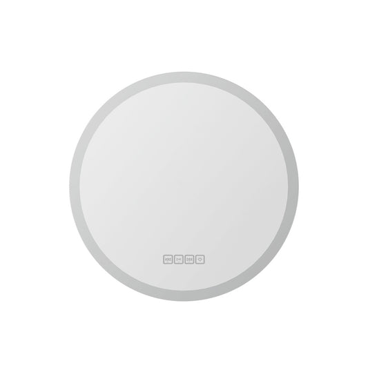 Embellir Bluetooth LED Wall Mirror With Light 50CM Bathroom Decor Round Mirrors Tristar Online