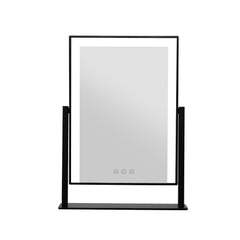 Embellir LED Makeup Mirror Hollywood Standing Mirror Tabletop Vanity Black Tristar Online