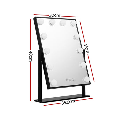 Embellir LED Standing Makeup Mirror - Black Tristar Online
