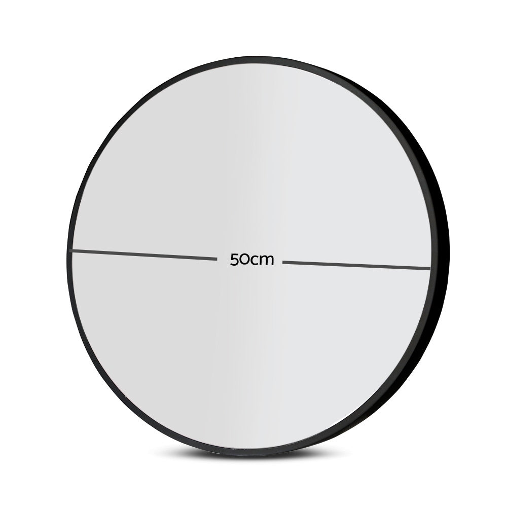 Embellir Round Wall Mirror 50cm Makeup Bathroom Mirror Frameless Tristar Online