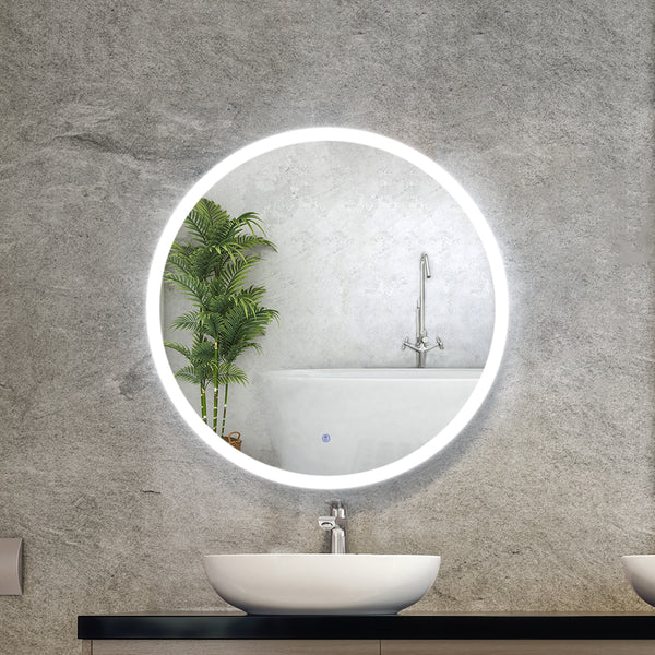 Embellir 70CM LED Wall Mirror With Light Bathroom Decor Round Mirrors Vintage Tristar Online