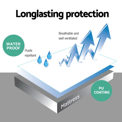 Giselle Bedding King Size Waterproof Bamboo Mattress Protector Tristar Online