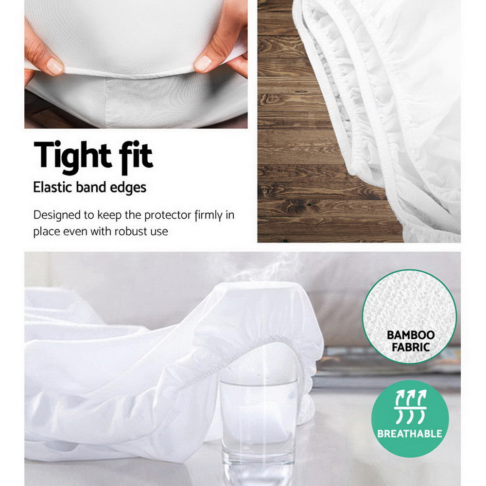 Giselle Bedding King Size Waterproof Bamboo Mattress Protector Tristar Online
