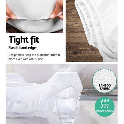 Giselle Bedding King Size Waterproof Bamboo Mattress Protector Tristar Online