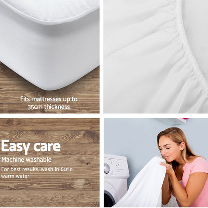Giselle Bedding Queen Size Waterproof Bamboo Mattress Protector Tristar Online