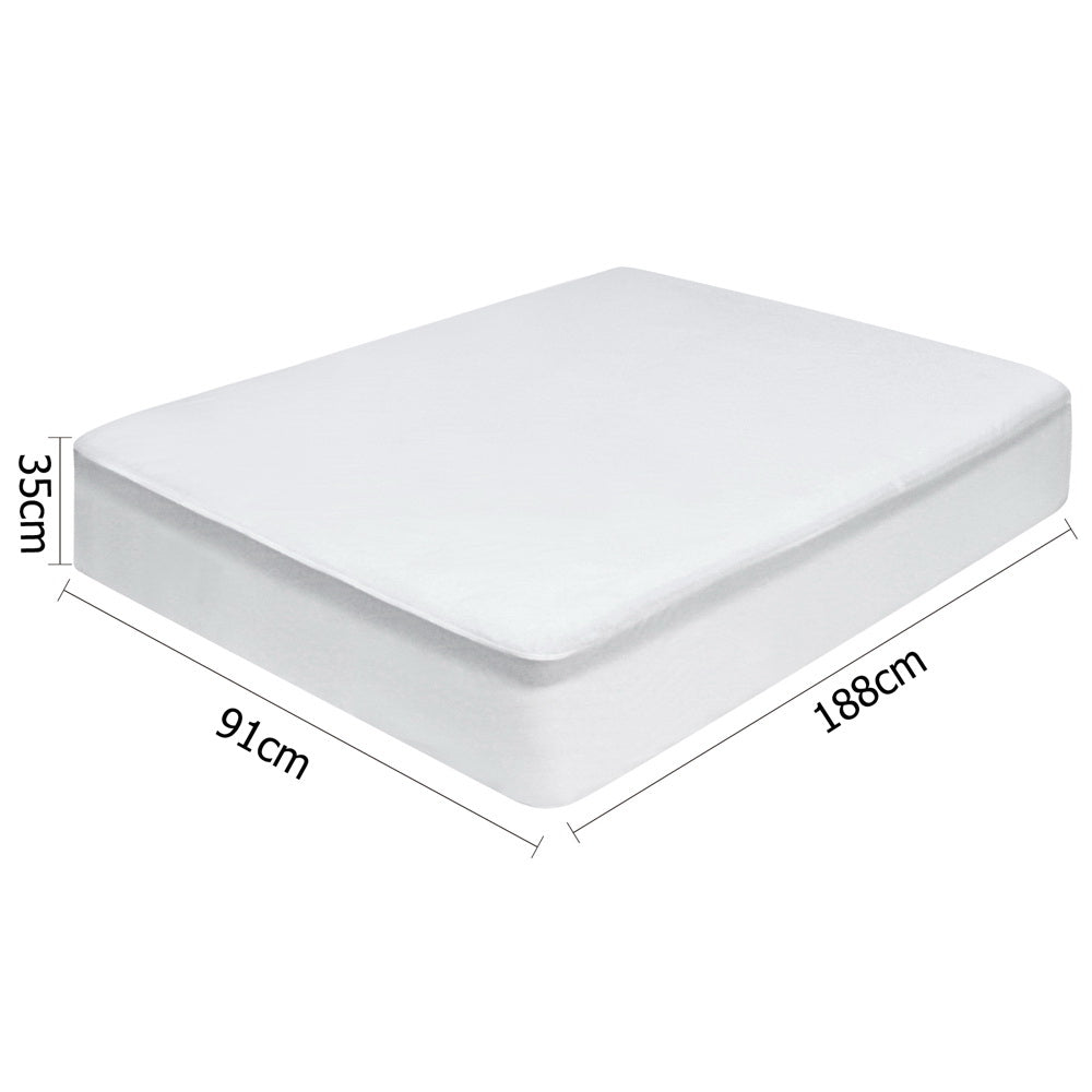 Giselle Bedding Single Size Waterproof Bamboo Mattress Protector Tristar Online