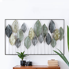 Artiss Metal Wall Art Hanging Sculpture Home Decor Leaf Tree of Life Framed Tristar Online