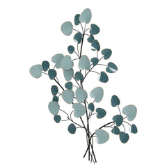 Artiss Metal Wall Art Hanging Sculpture Home Decor Leaf Tree of Life Blue Tristar Online