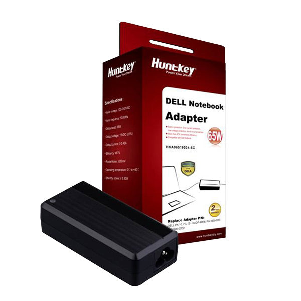 Huntkey DELL Notebook Adapter 65W  (HKA06519034-8C) Tristar Online