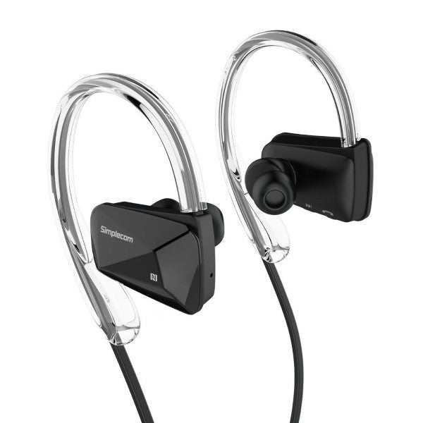 Simplecom NS200 Bluetooth Neckband Sports Headphones with NFC Black Tristar Online