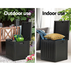 Gardeon 80L Outdoor Storage Box Waterproof Container Indoor Garden Toy Tool Shed Tristar Online