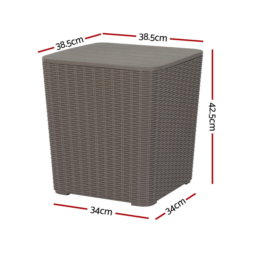 Gardeon Outdoor Storage Box 43L Container Side Table Garden Bench Tool Sheds Tristar Online