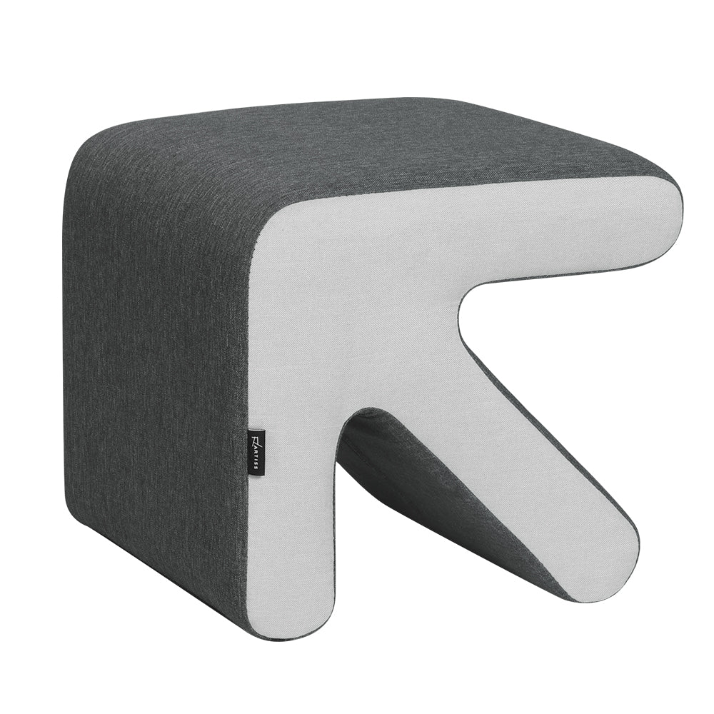 Artiss Ottoman Foot Stool Fabric Foot Rest Footstool Padded Seat Kids Grey Tristar Online