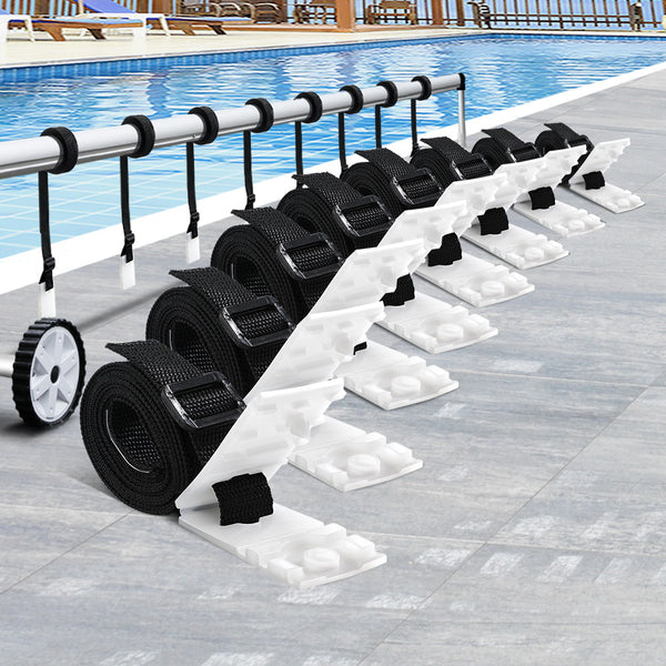 Aquabuddy Pool Cover Roller Attachment Straps Kit 8PCS for Swimming Solar Pool Tristar Online