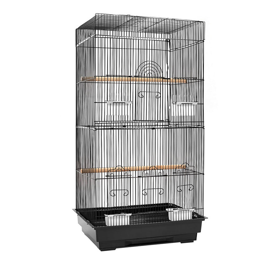 i.Pet Medium Bird Cage with Perch - Black Tristar Online