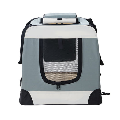 i.Pet Pet Carrier Soft Crate Dog Cat Travel 90x61CM Portable Foldable Car 2XL Tristar Online