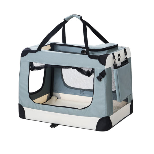 i.Pet Pet Carrier Large Soft Crate Dog Cat Travel Portable Cage Kennel Foldable Tristar Online