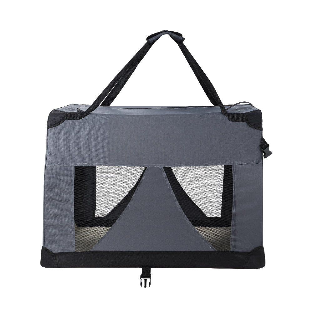 i.Pet Pet Carrier Soft Crate Dog Cat Travel 60x42CM Portable Foldable Car M Tristar Online