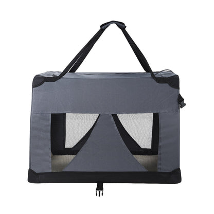 i.Pet Pet Carrier Soft Crate Dog Cat Travel 60x42CM Portable Foldable Car M Tristar Online