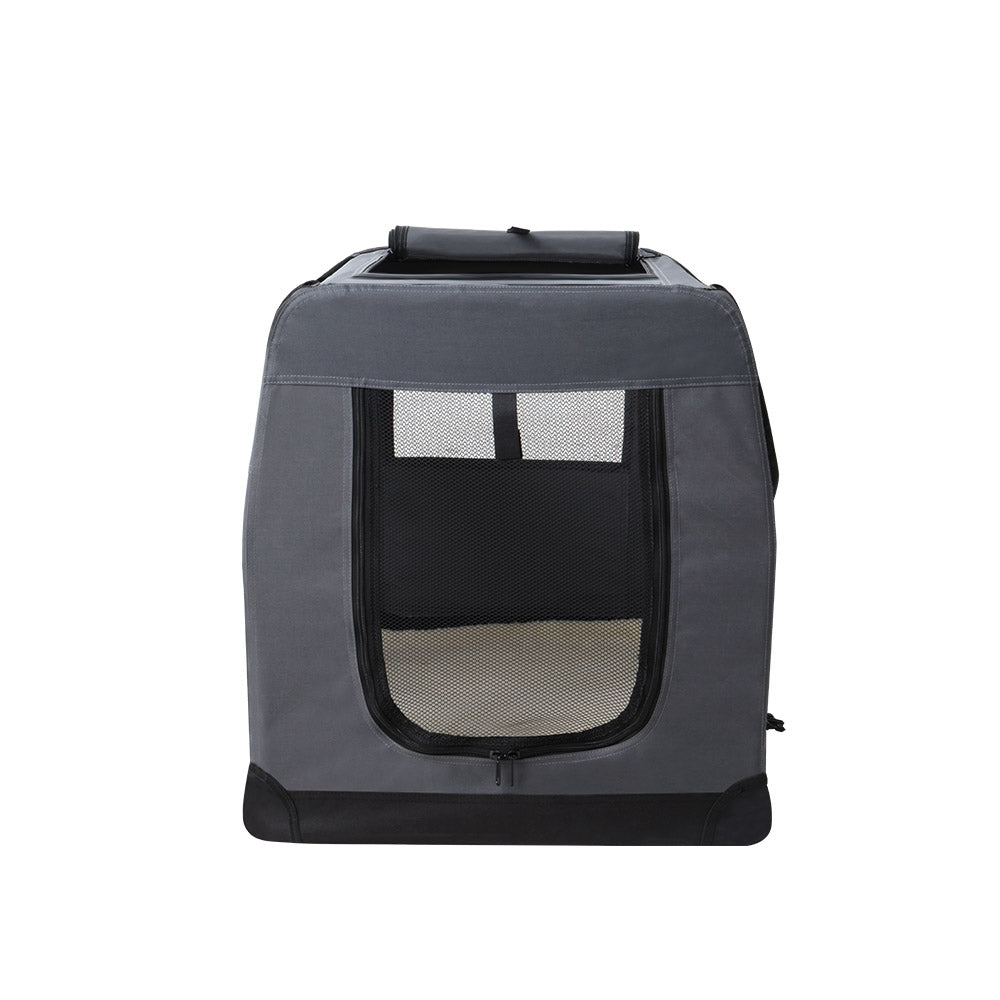 i.Pet Pet Carrier Soft Crate Dog Cat Travel 60x42CM Portable Foldable Car M Tristar Online