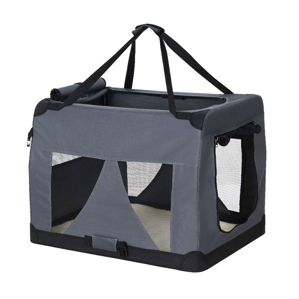 i.Pet Pet Carrier Soft Crate Dog Cat Travel Portable Cage Kennel Foldable Car XL Tristar Online