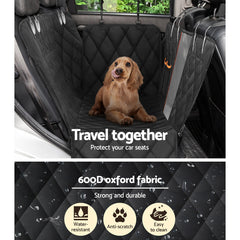 i.Pet Pet Car Seat Cover Dog Hammock Protector Back Waterproof Belt Non Slip Mat Tristar Online