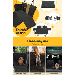 i.Pet Pet Car Seat Cover Dog Hammock Protector Back Waterproof Belt Non Slip Mat Tristar Online