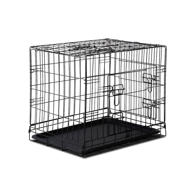 i.Pet Dog Cage 24inch Pet Cage - Black Tristar Online