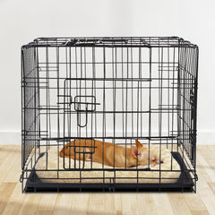 i.Pet Dog Cage 24inch Pet Cage - Black Tristar Online