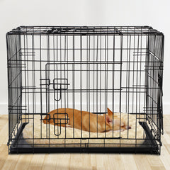 i.Pet Dog Cage 36inch Pet Cage - Black Tristar Online