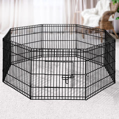 i.Pet Pet Dog Playpen 24" 8 Panel Puppy Exercise Cage Enclosure Fence Tristar Online