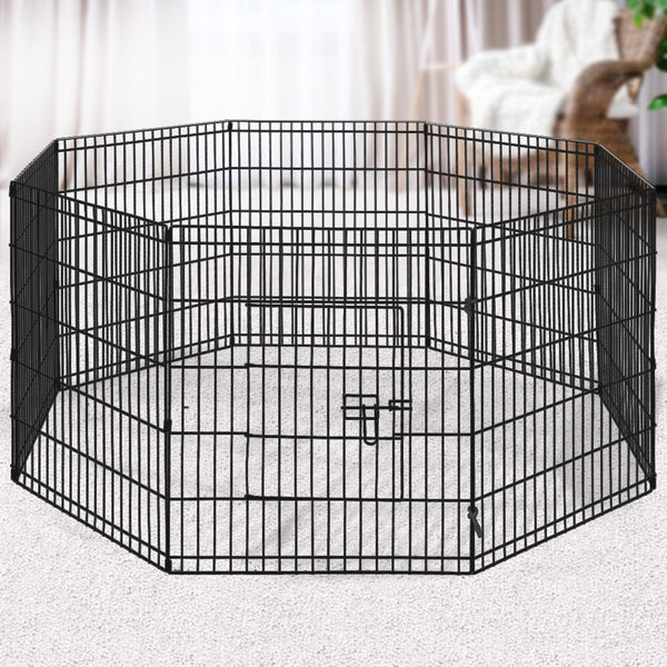 i.Pet Pet Playpen Dog Playpen 30" 8 Panel Puppy Exercise Cage Enclosure Fence Tristar Online