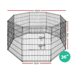 i.Pet Pet Dog Playpen 36" 8 Panel Puppy Exercise Cage Enclosure Fence Tristar Online