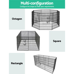 i.Pet Pet Dog Playpen 36" 8 Panel Puppy Exercise Cage Enclosure Fence Tristar Online