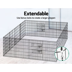 i.Pet Pet Dog Playpen 36" 8 Panel Puppy Exercise Cage Enclosure Fence Tristar Online