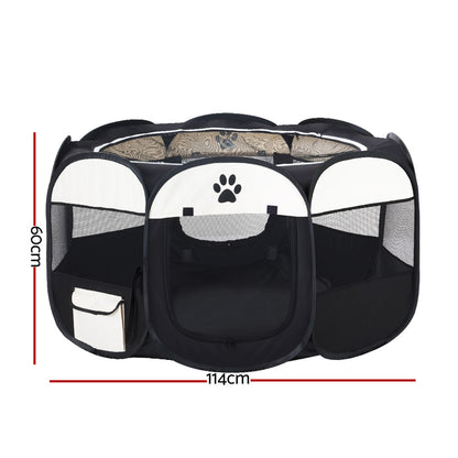 i.Pet Dog Playpen Pet Playpen Enclosure Crate 8 Panel Play Pen Tent Bag Fence Puppy XL Tristar Online
