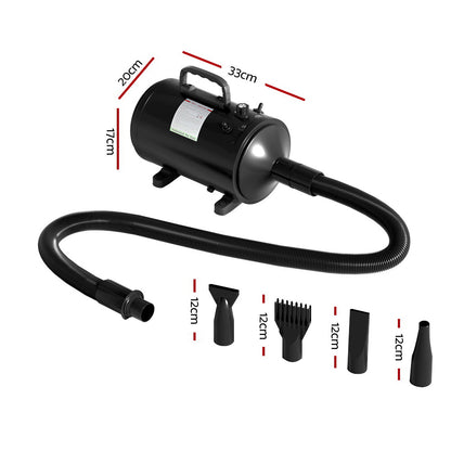 i.Pet Pet Hair Dryer Dog Cat Grooming Speed Blower Hairdryer Heater Low Noise Tristar Online